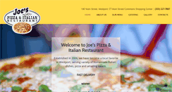 Desktop Screenshot of joespizzaitalian.com