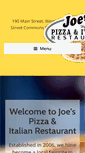 Mobile Screenshot of joespizzaitalian.com